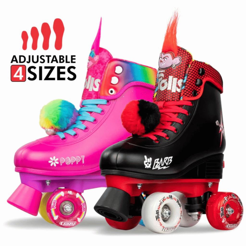 TROLLS Size Adjustable Rollerskates - Crazy Skates