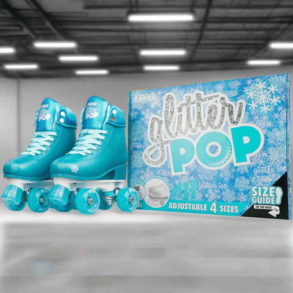 GLITTER POP Size Adjustable Rollerskates - Crazy Skates