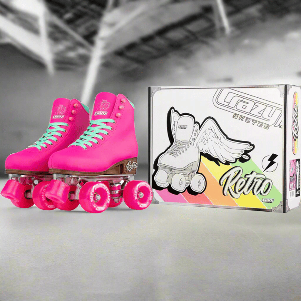 Retro Size Adjustable Rollerskates - Crazy Skates