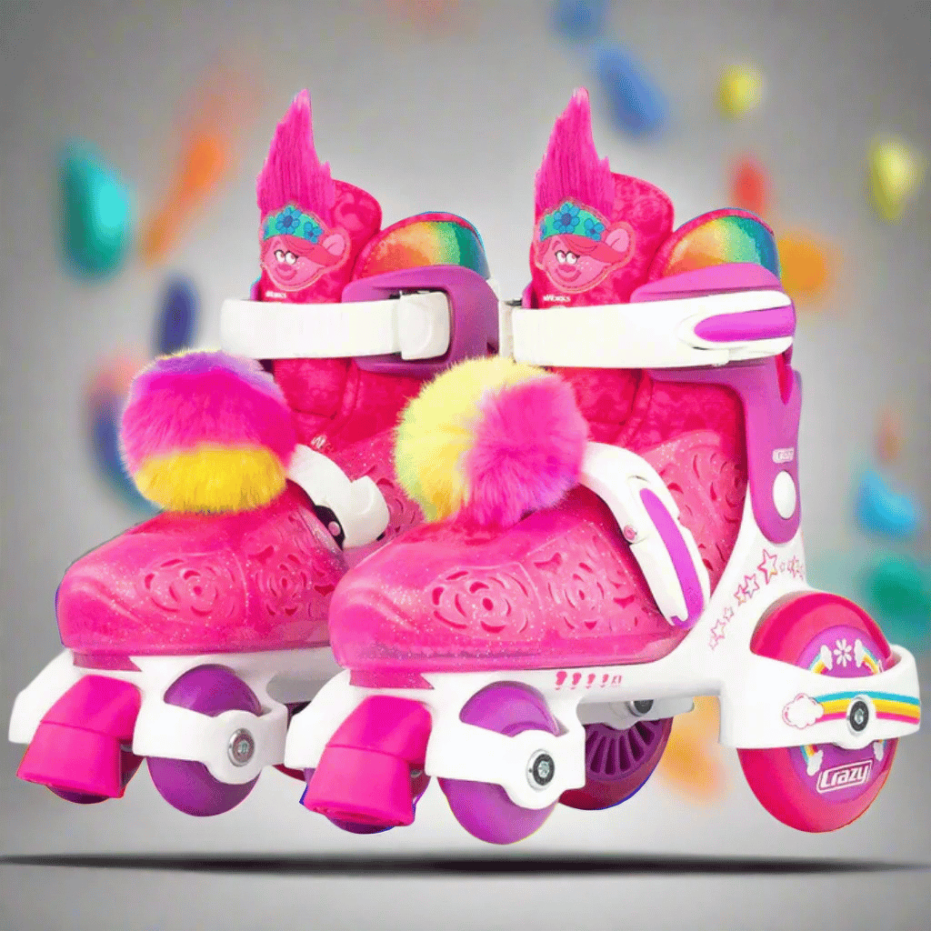 TROLLS Size Adjustable Klip Klop Skates - Crazy Skates