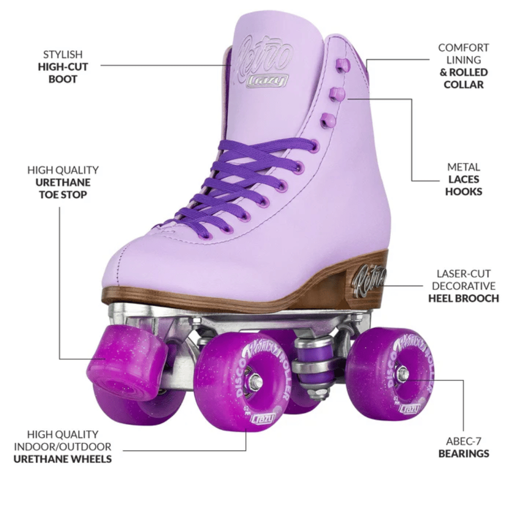 Retro Rollerskates - Crazy Skates