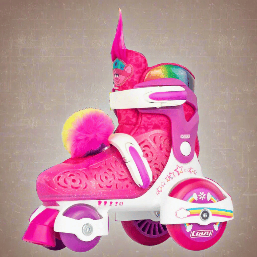 TROLLS Size Adjustable Klip Klop Skates - Crazy Skates