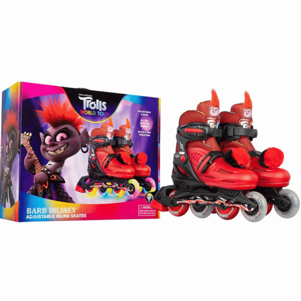 TROLLS Size Adjustable Inline Skates - Crazy Skates