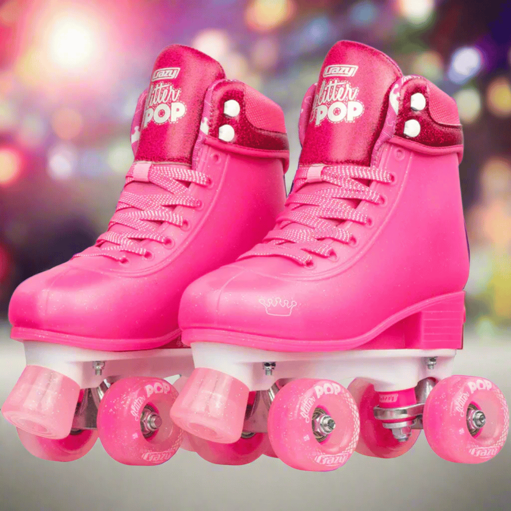 GLITTER POP Size Adjustable Rollerskates - Crazy Skates