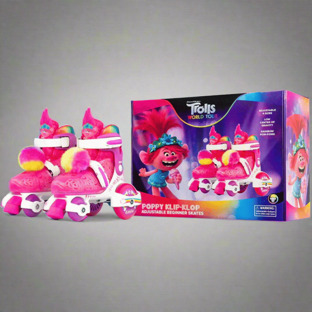 TROLLS Size Adjustable Klip Klop Skates - Crazy Skates