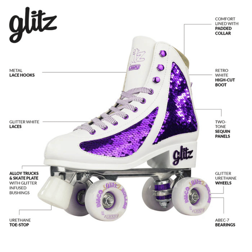 GLITZ Rollerskates - Crazy Skates