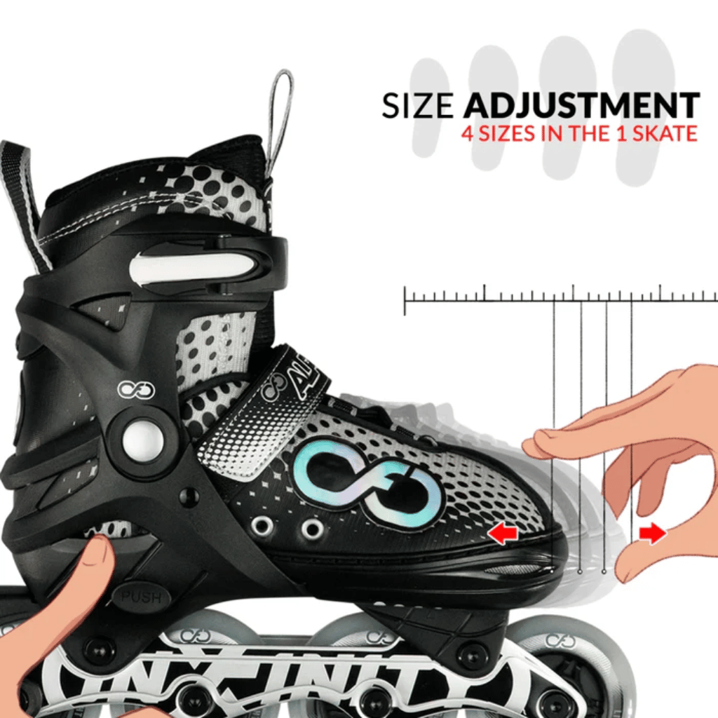 ALPHA Size Adjustable Inline Skates - Crazy Skates