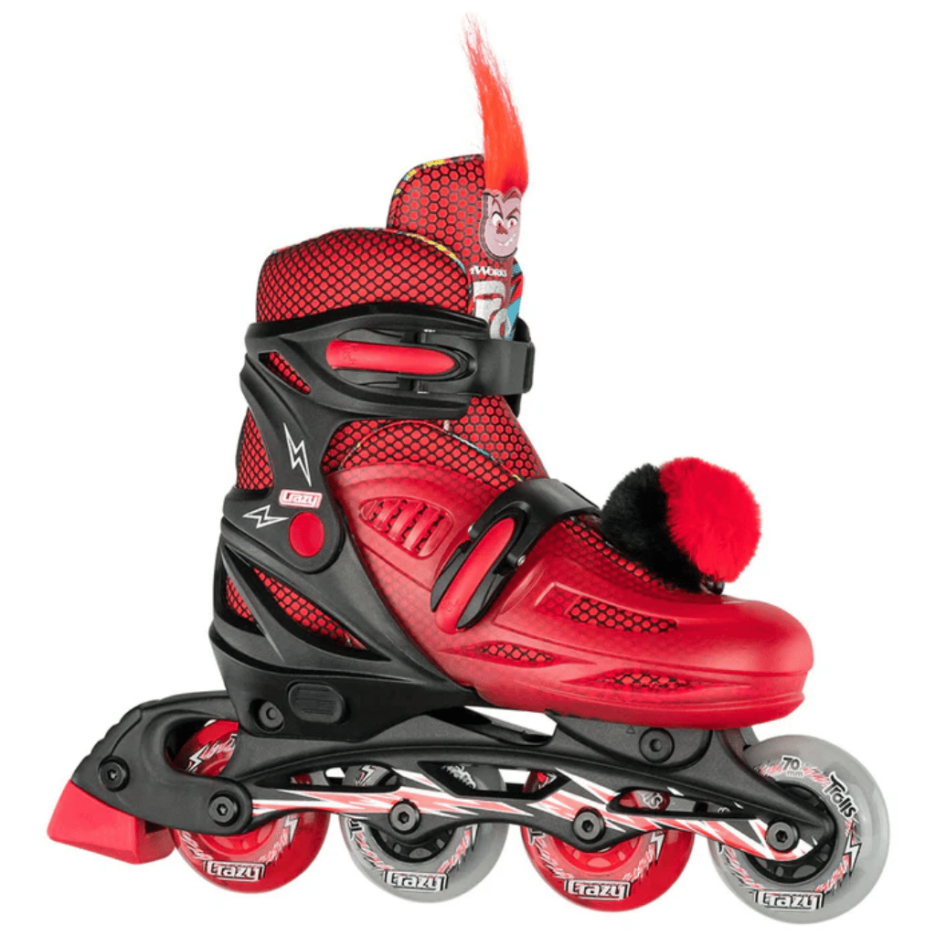 TROLLS Size Adjustable Inline Skates - Crazy Skates