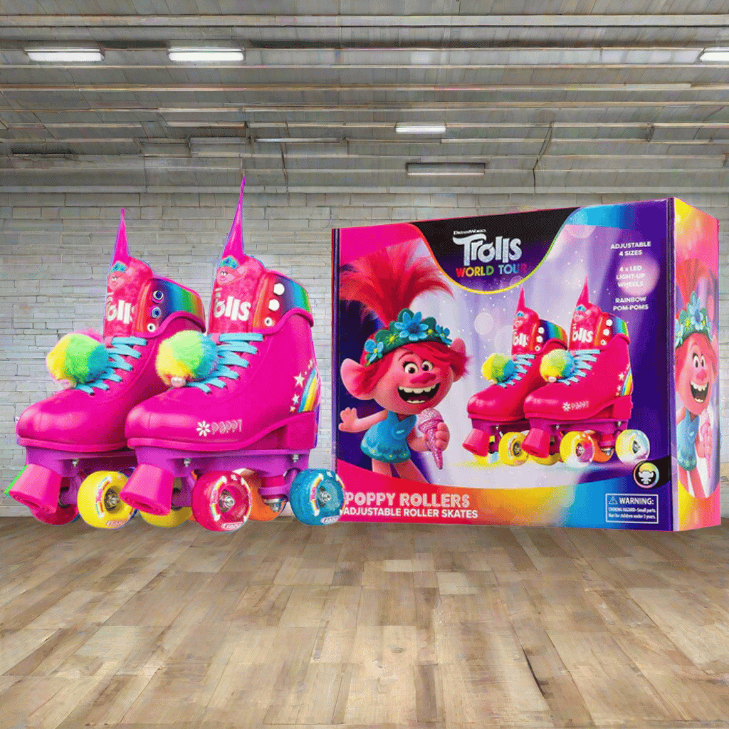 TROLLS Size Adjustable Rollerskates - Crazy Skates