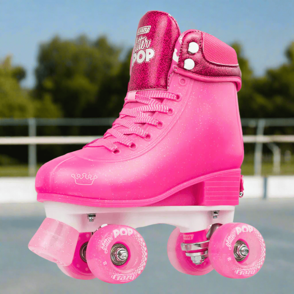 GLITTER POP Size Adjustable Rollerskates - Crazy Skates