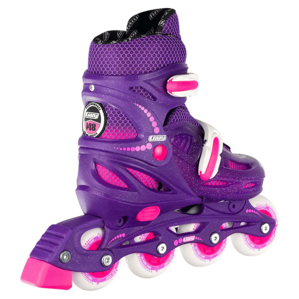 One Four Eight (148) Size Adjustable Inline Skates - Crazy Skates