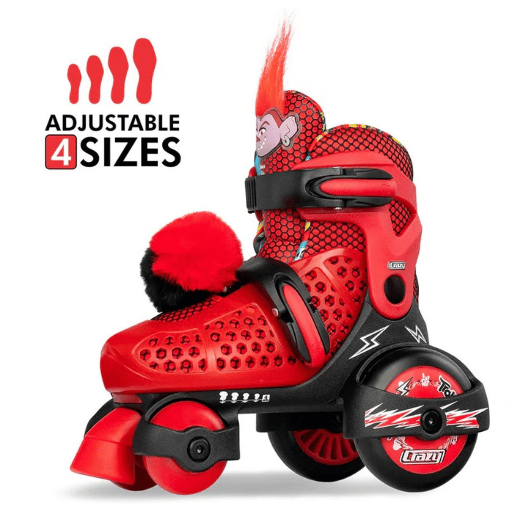 TROLLS Size Adjustable Klip Klop Skates - Crazy Skates