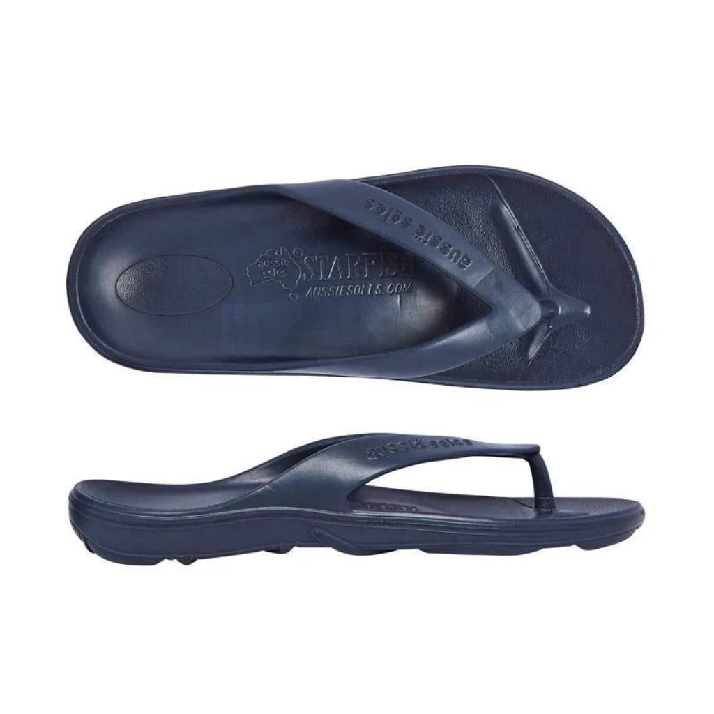 Dark Navy Blue Aussie Soles 2.0 Thongs