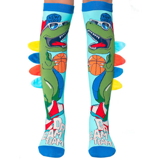 Dinosaur Socks on Boy - MADMIA