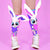 Funny Bunny Socks against pink - MADMIA