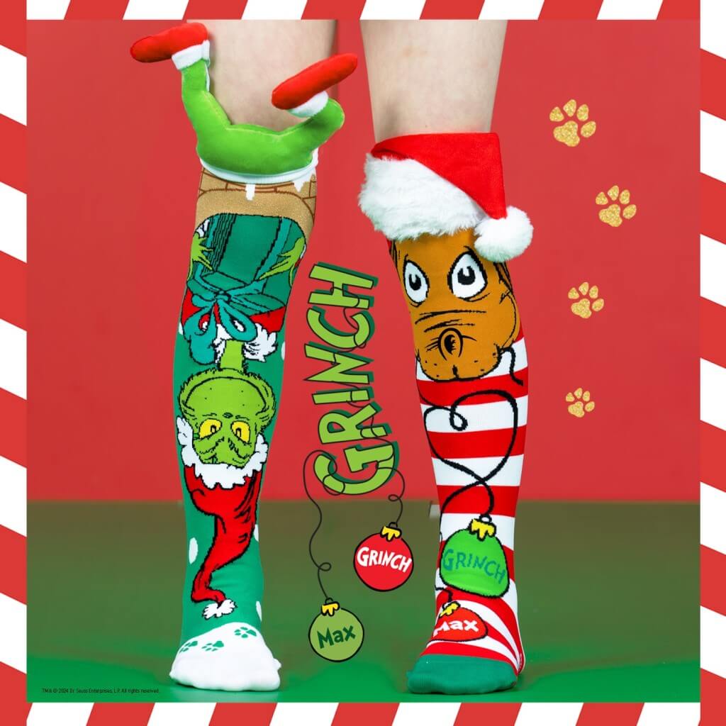 Grinch Christmas Socks - MADMIA