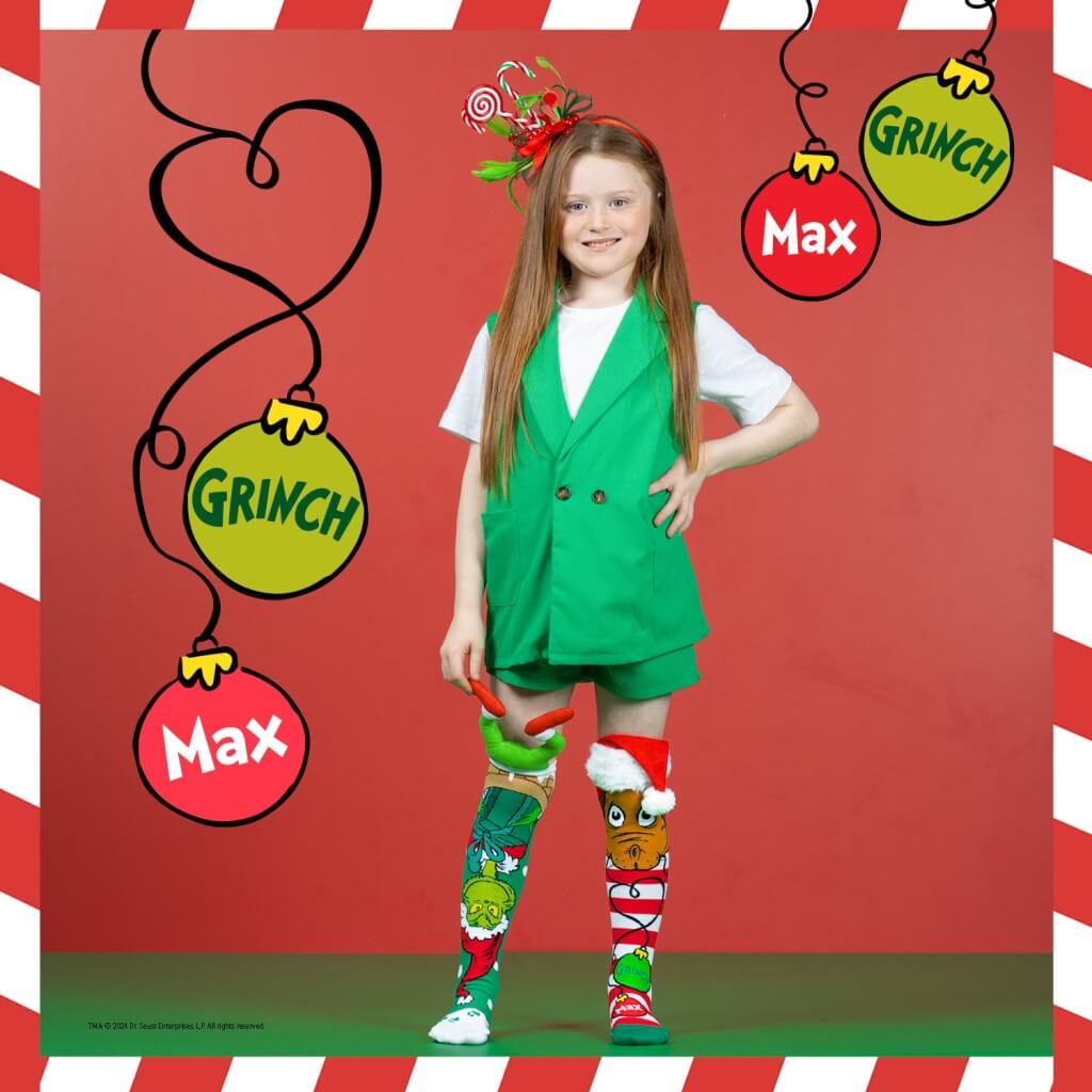 Grinch Christmas Socks - MADMIA