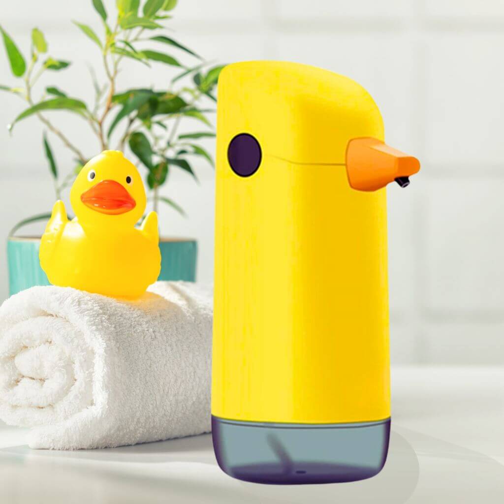 Kids&#39; Automatic Hands-Free Touchless Foam Soap Dispenser Duck