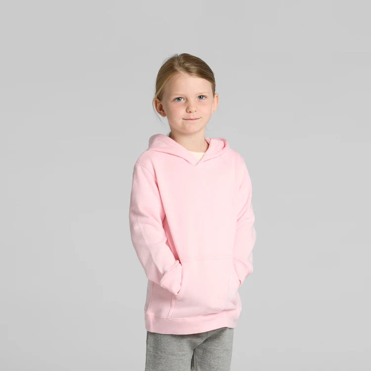 Kids Hoodie Pullover Pink on Girl Front