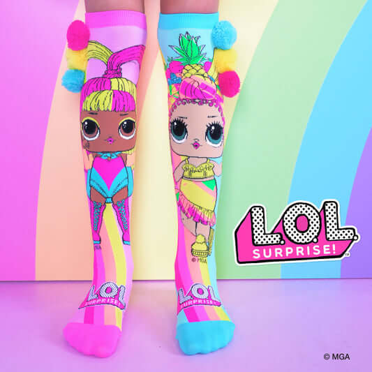LOL Dolls Chicka Socks Collaboration on rainbow - MADMIA