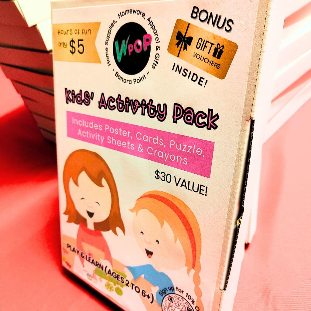 Front of the Large Activity Pack Box - Play and Learn for Kids