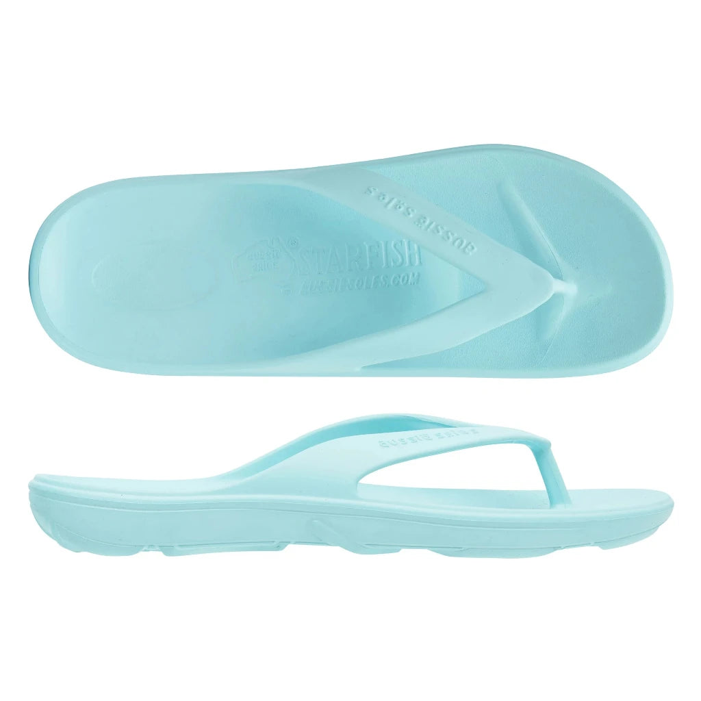 Light Aqua Aussie Soles 2.0 Thongs