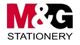 M&G Stationery logo on a white background