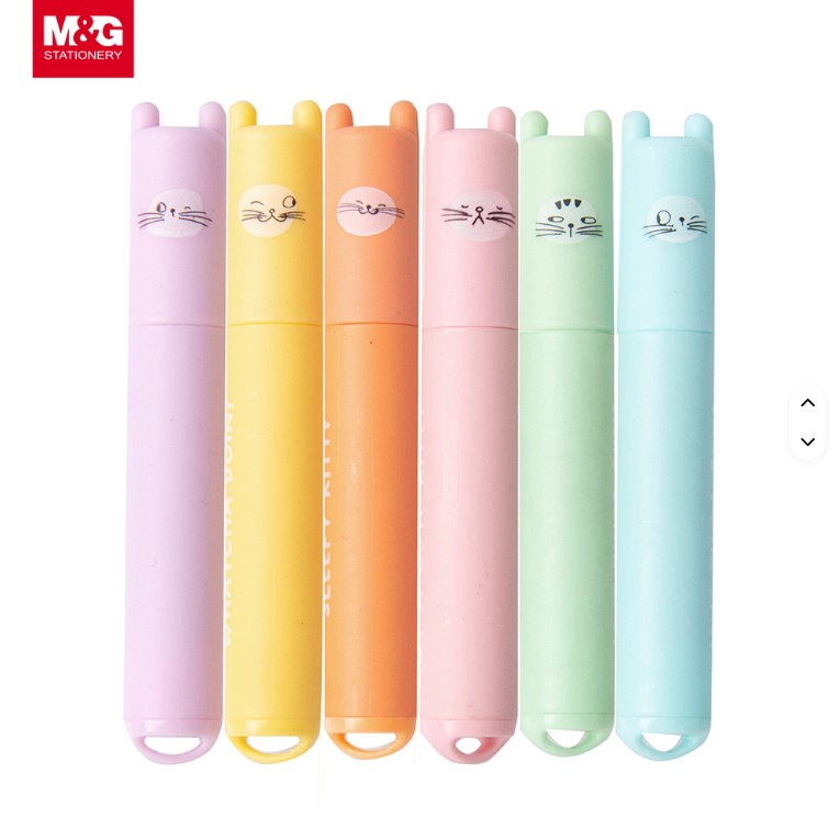 So Many Cats Cute Mini Highlighters for Kids - M&amp;G