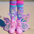 Mermaid Vibes Socks on Blue - MADMIA