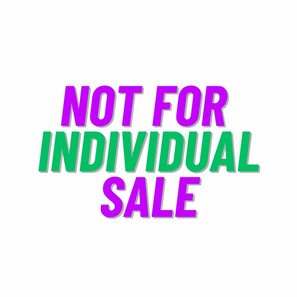 Not For Individual Sale