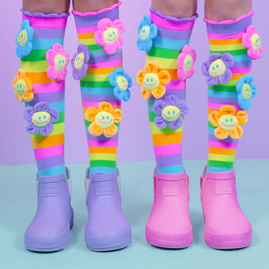 Oopsie Daisy Flower Socks Front - MADMIA