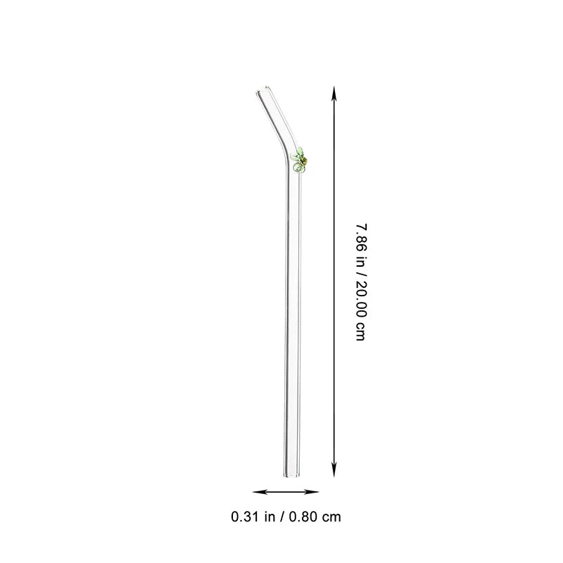 High Borosilicate Glass Drinking Straws and Brushes