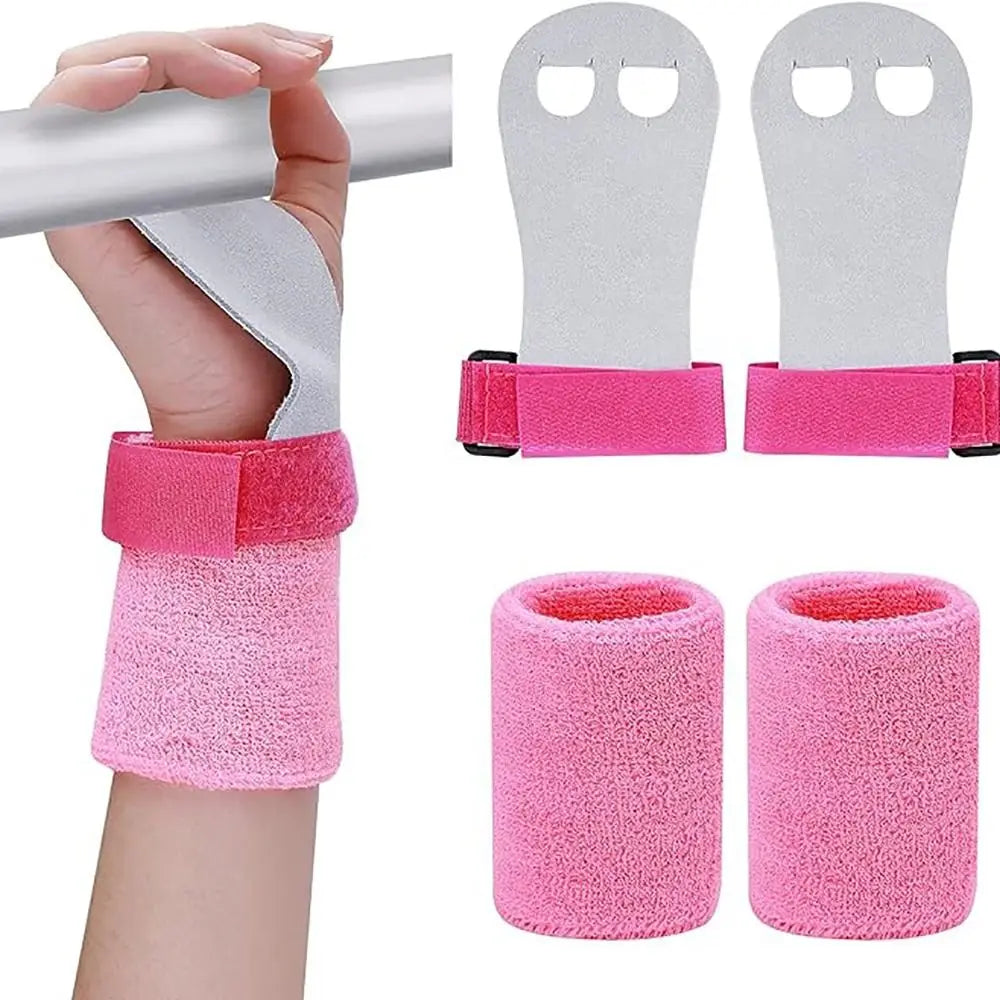 Gymnastics Hand Support Grips Wristbands Set