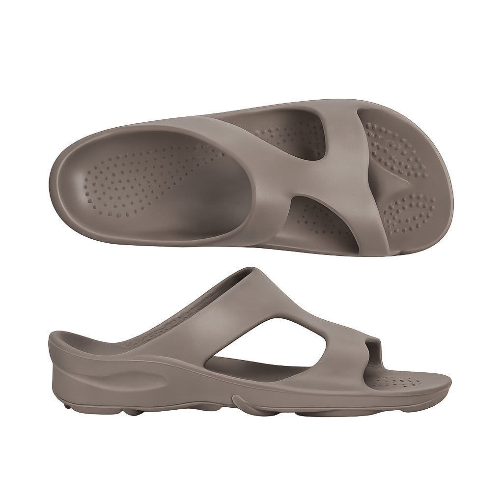 Aussie Soles Slides Tan Stone Neutral - The WPop Shop