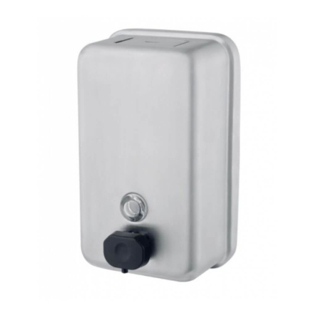 Stainless Steel Hand Soap Dispenser (Refillable, Manual, Vertical)