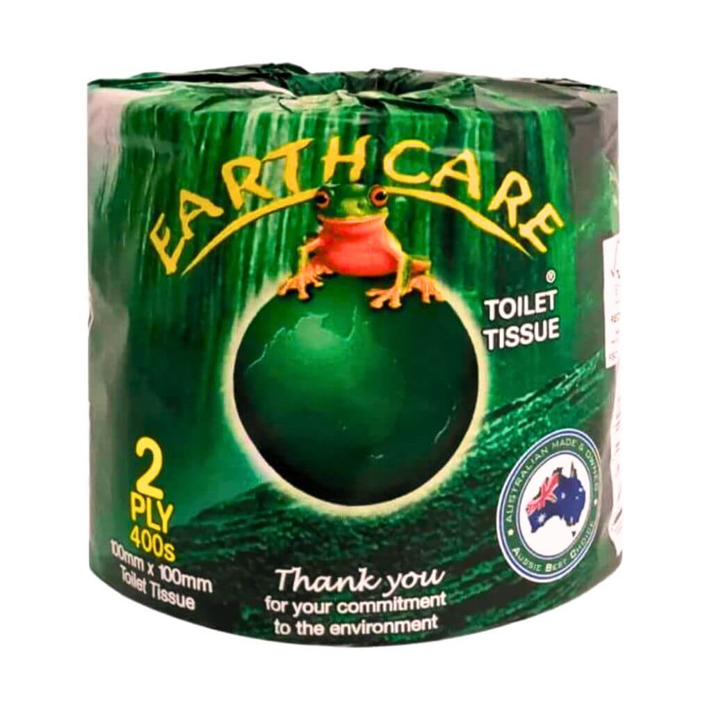 Earthcare Rolls of Toilet Paper x 48 (2 Ply, Extra Long, Recycled, Australian)