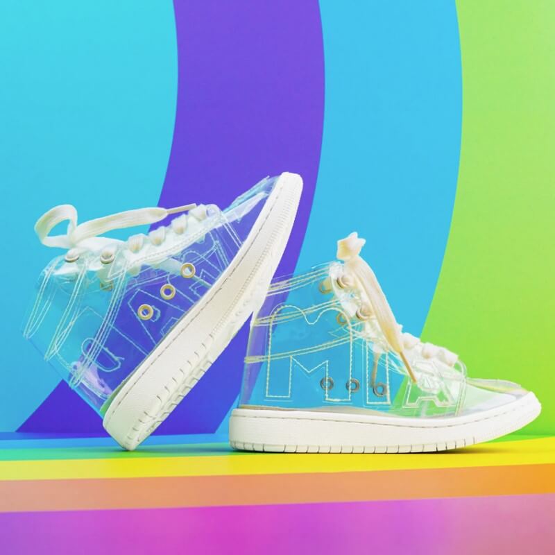 Bubble Star Sneaks Transparent Clear Boots - MADMIA