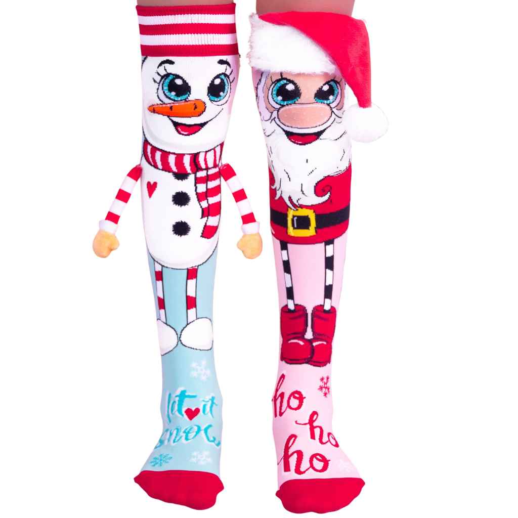Santa & Snowman Crazy Socks - MADMIA