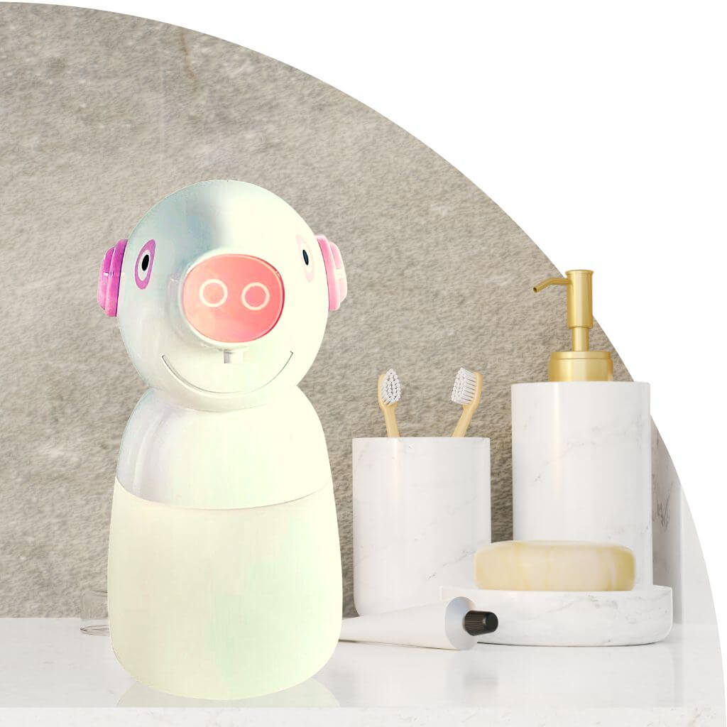 Wiggy Piggy automatic foam soap dispenser