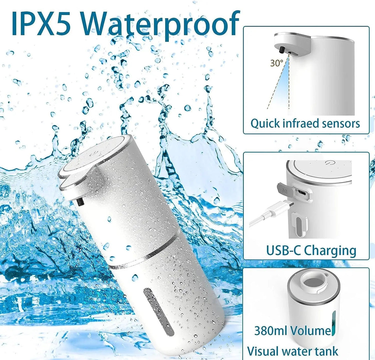 Automatic Touchless Foam Soap Dispenser (Rechargeable) - The WPop Shop