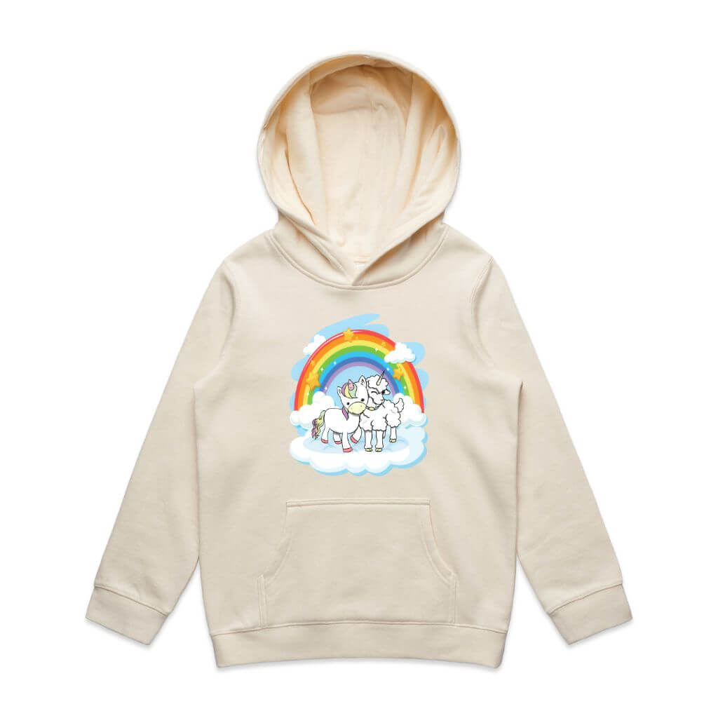 Big Kids' BFF Unicorn & Lambicorn Fleece Hoodie - The WPop Shop