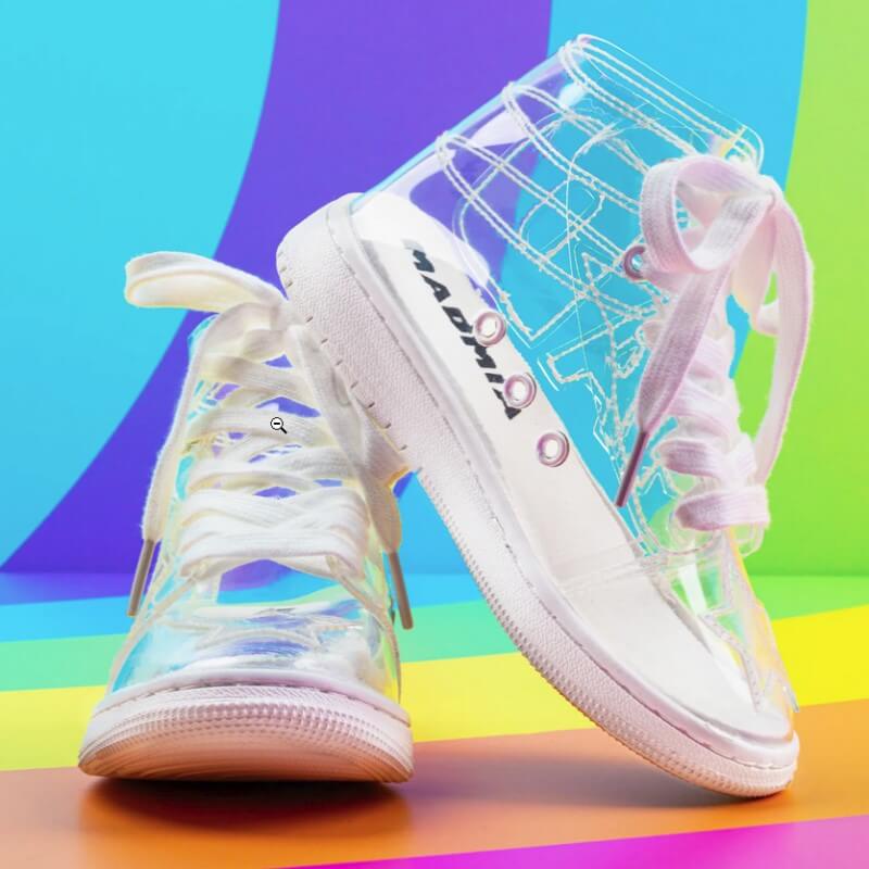 Bubble Star Sneaks Transparent Clear Boots - MADMIA - The WPop Shop