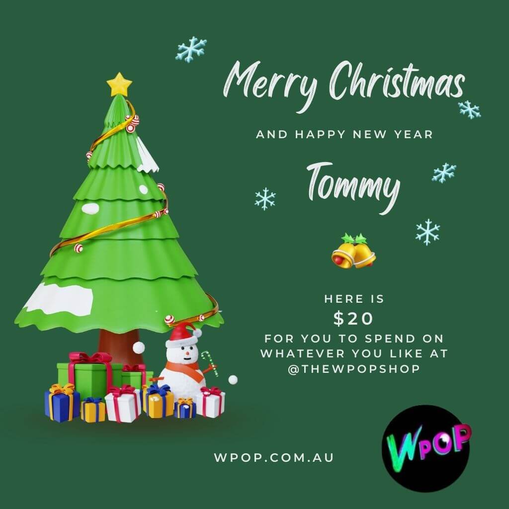 Christmas Gift Certificate - Personalised Gift Voucher - The WPop Shop