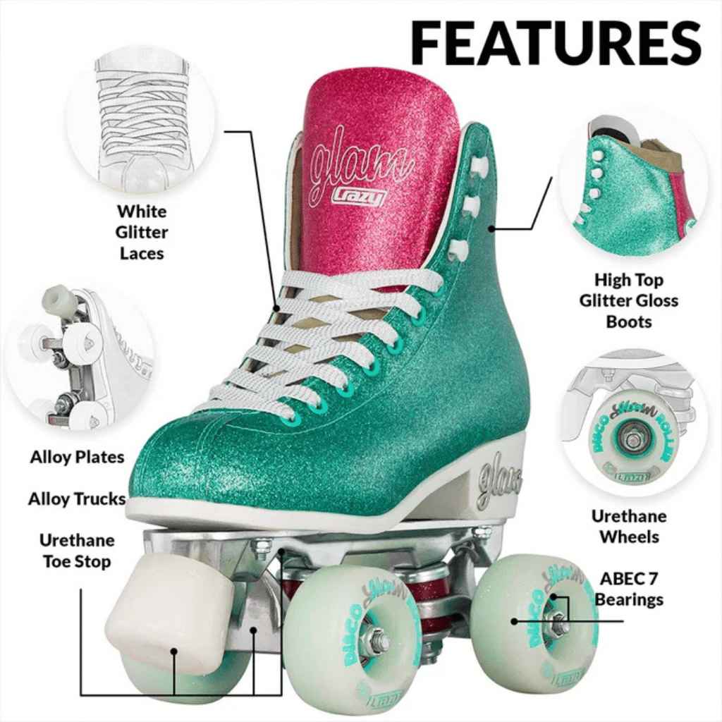 GLAM Roller Skates - Crazy Skates - The WPop Shop