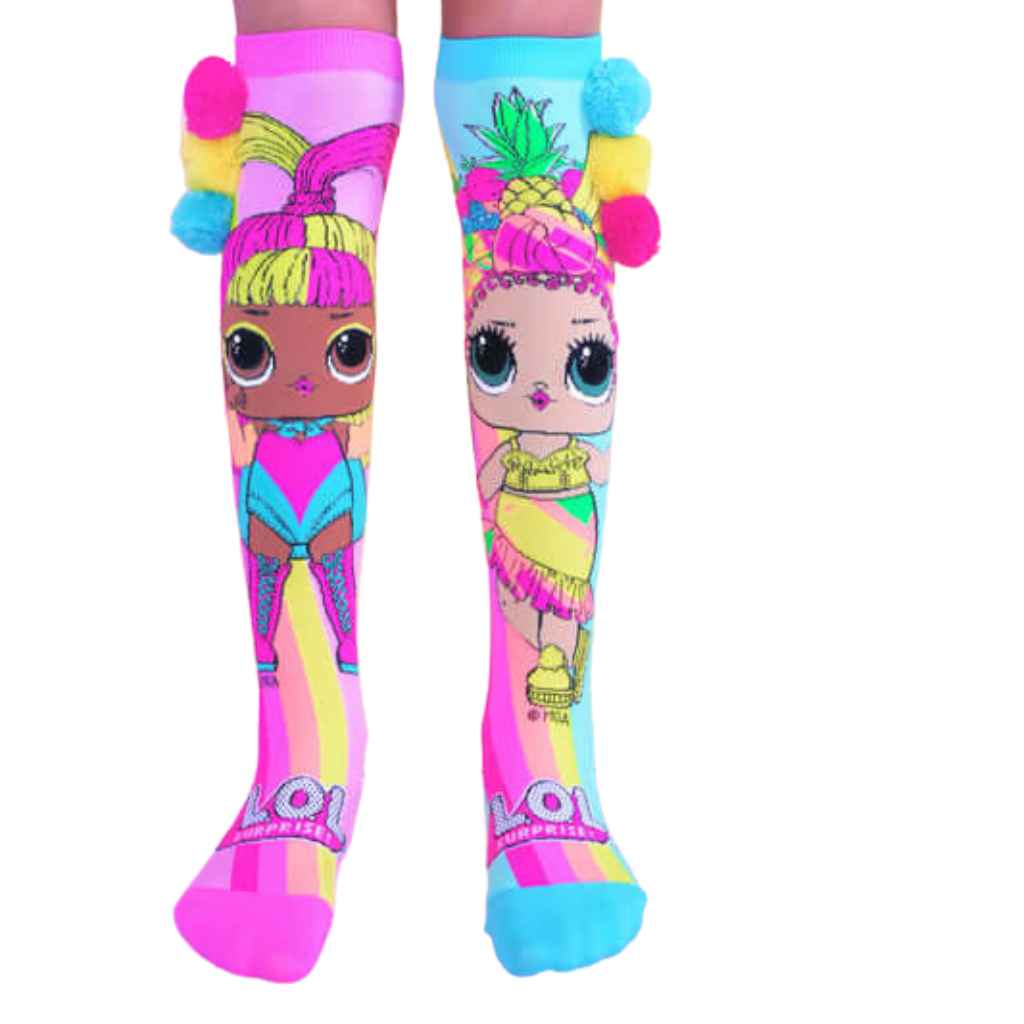 LOL Surprise Chicka & Glow Pom Pom Socks – Preschoolers - The WPop Shop