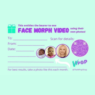 Personalised Face Morph Video Gift Voucher - The WPop Shop