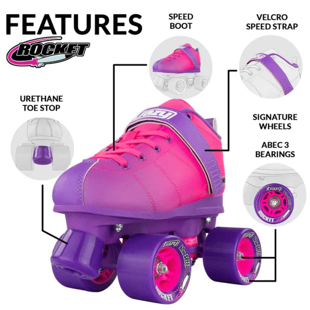 Rocket Roller Skates - Crazy Skates - The WPop Shop