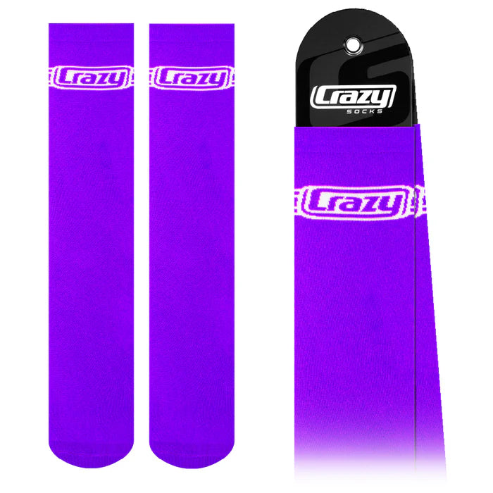 classic purple crazy skates socks
