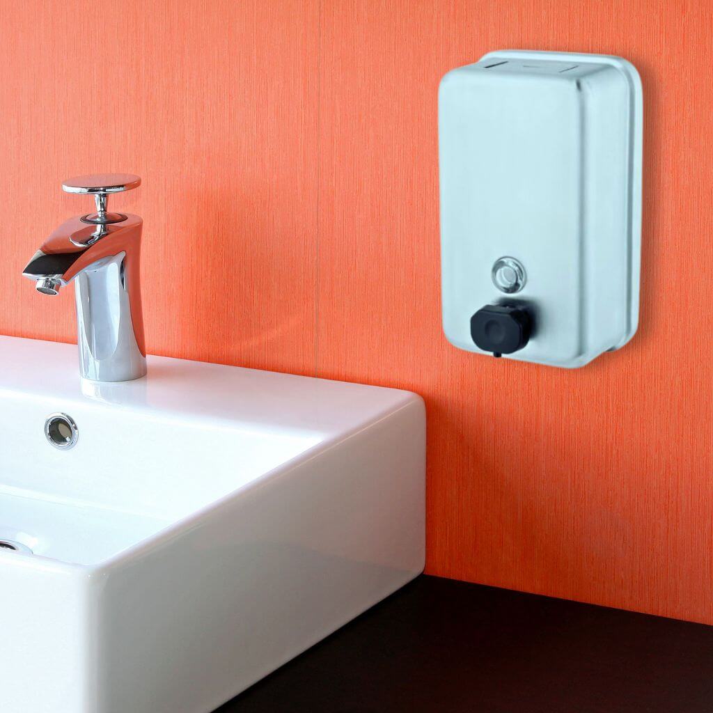 Stainless Steel Hand Soap Dispenser (Refillable, Manual, Vertical) - The WPop Shop