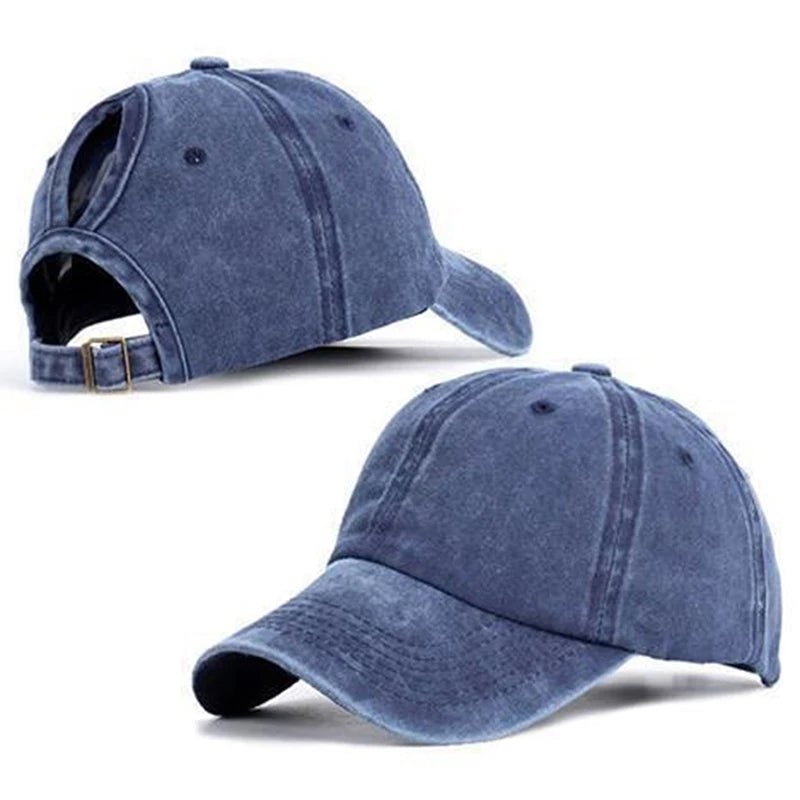 Vintage Ponytail/Bun Baseball Caps - The WPop Shop